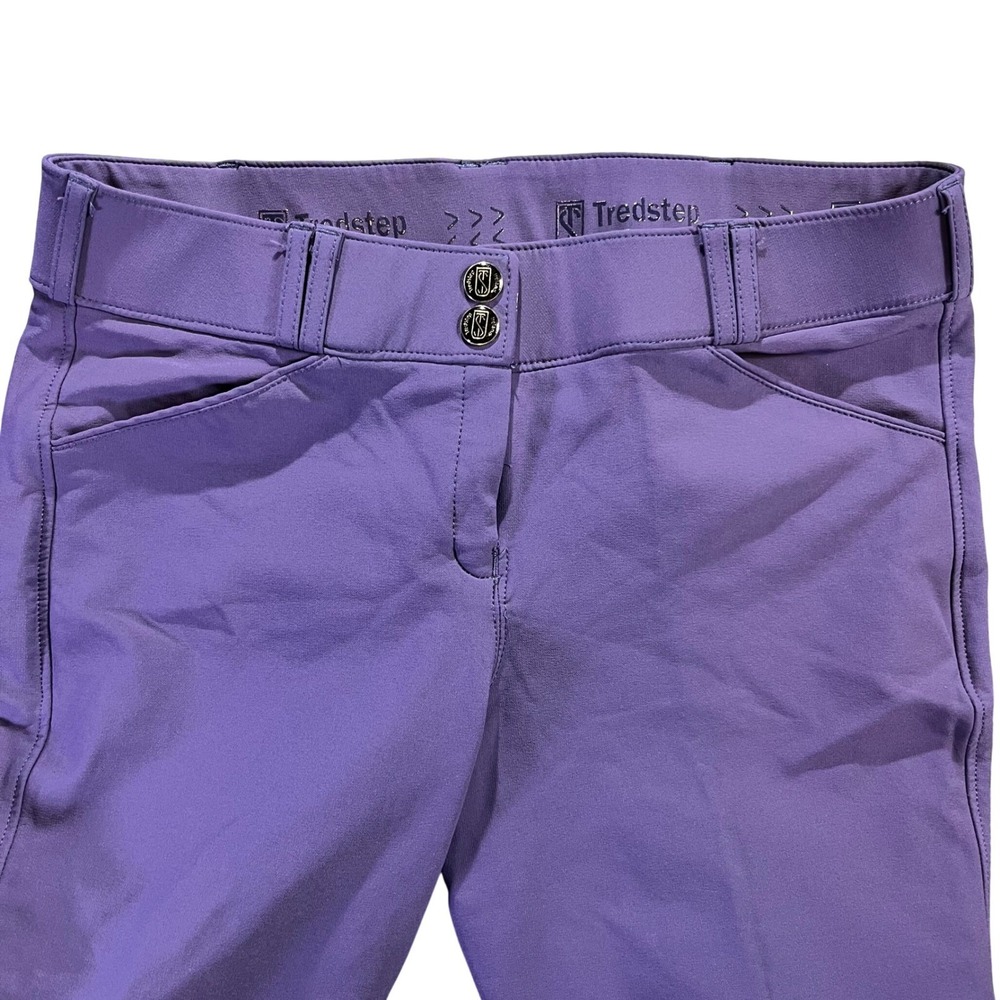 Tredstep Ireland Womens‎ Purple Riding Breeches Silicone Grip Size 30